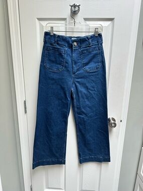 Maeve Colette Cropped Wide-Leg Jeans